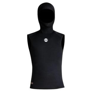 3mm男无袖连帽分体潜水服背心冬泳衣保暖水肺浮潜冲浪湿衣wetsuit