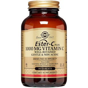 美国SOLGAR原装进口酯化C片高含量女性VC维生素C1000mg嫩白运营