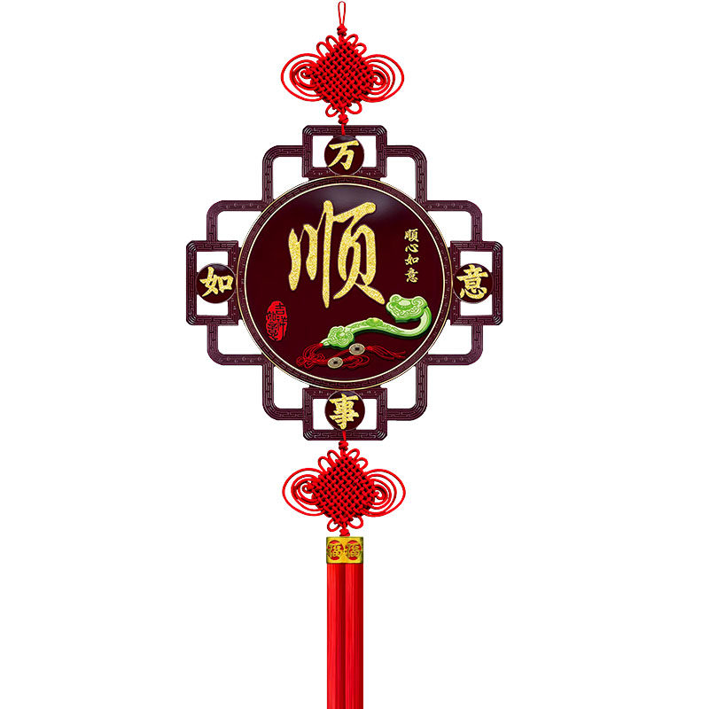 2025新款中国结浮雕客厅挂件