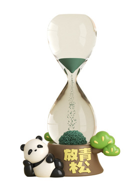 放青松桌面摆件创意磁吸沙漏计时