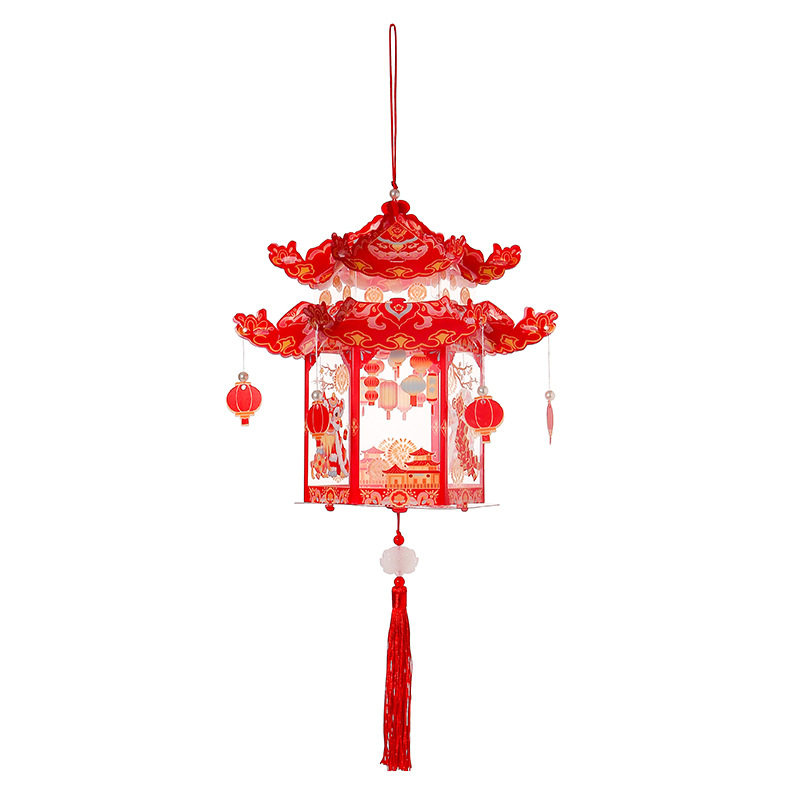 中秋diy手工发光投影灯笼花灯