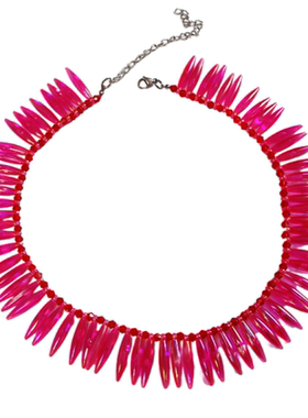 亚克力水滴项链女简约锁骨链项圈