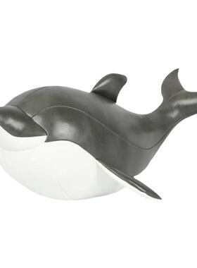 玩宠皮质海豚超大摆件