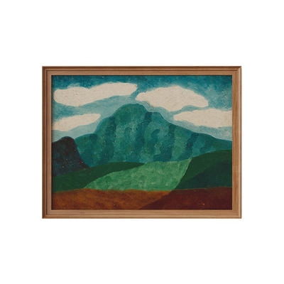 绿色复古客厅装饰画南洋玄关挂画