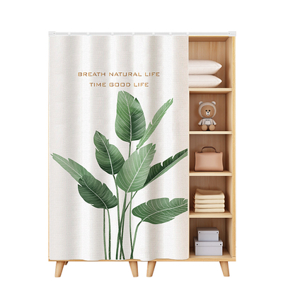 滑轨式阳台洗衣柜遮挡帘免打孔