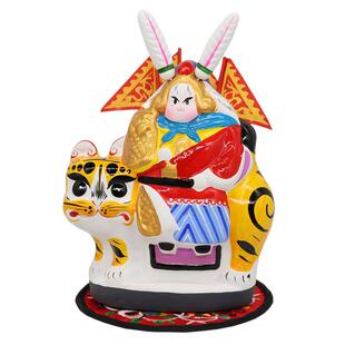 2025年马年新年春节礼物送朋友老北京手工泥塑兔爷摆件庙会兔儿爷