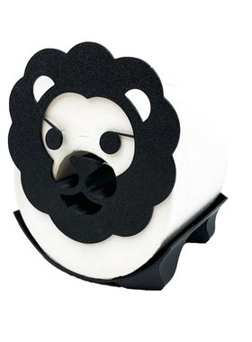 3D打印趣味可爱狮子卷纸架模型夜市摆地摊同款狮子卷纸架家居摆件