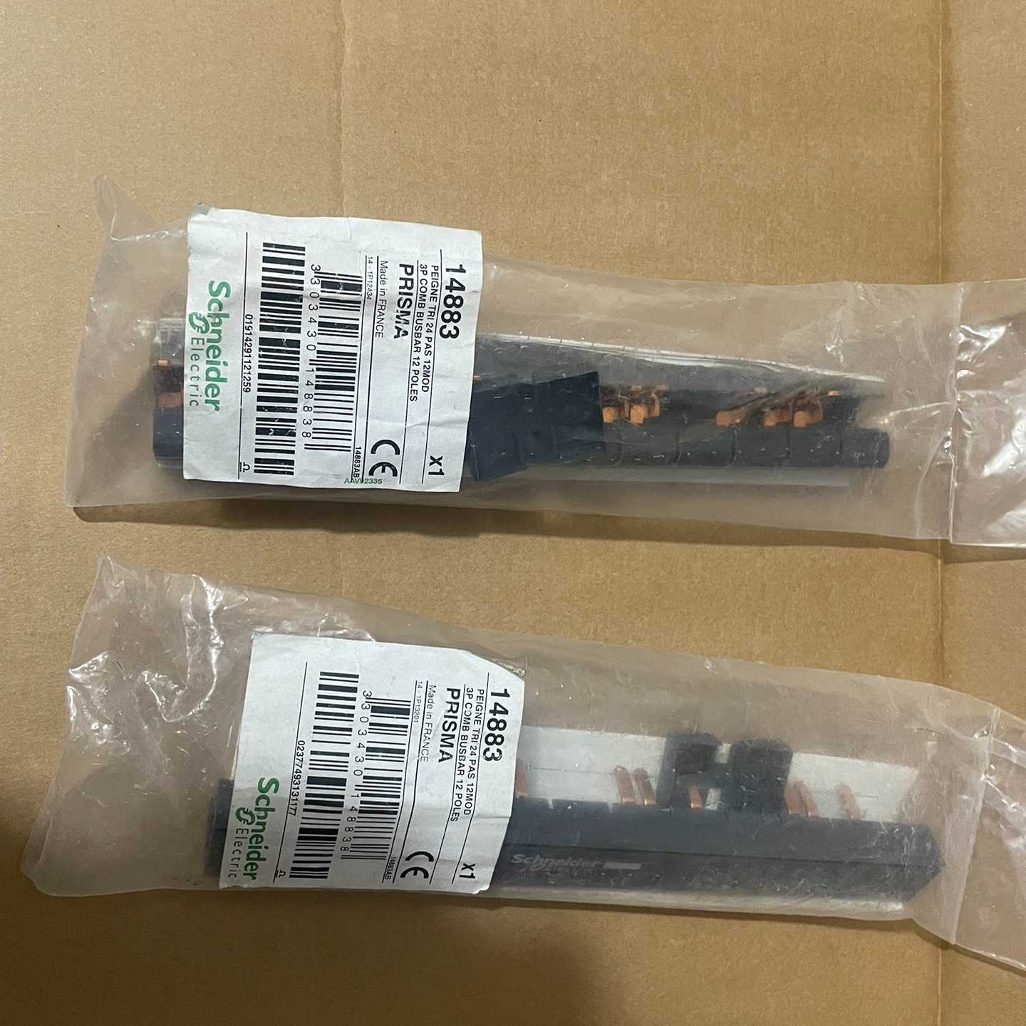 施耐德接线母排14883汇流排3抽头入线端子PRISMA