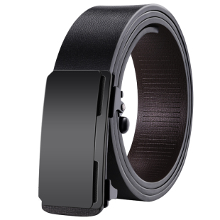 袋鼠皮带男士2026新款真皮自动扣腰带无牙内穿男款内扣牛皮裤腰带