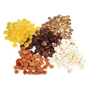 牛皮绿松石蜜蜡南红玛瑙橄榄壳藏银金隔片手串文玩配件黄铜隔珠14