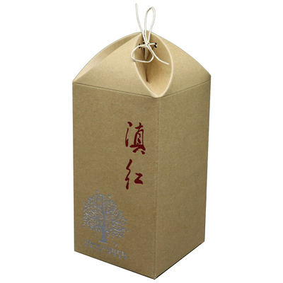 通用茶叶牛皮纸滇红礼盒环保简易