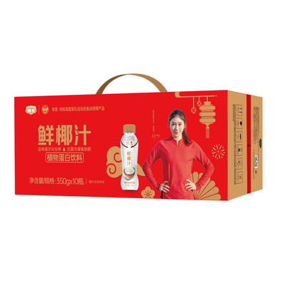 椰谷鲜椰汁350g*10瓶椰奶礼盒装