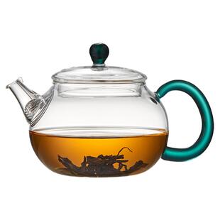 美斯尼玻璃茶壶耐高温红茶泡茶器功夫茶具一人用过滤小茶壶单壶