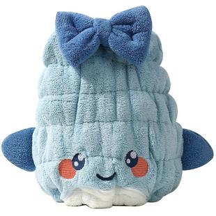 洁丽雅儿童干发帽强力吸水2025新款速干毛巾女童浴帽子洗头包头巾