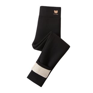 女童鲨鱼裤冬季儿童加绒加厚打底裤秋冬款宝宝一体绒外穿骑行裤子