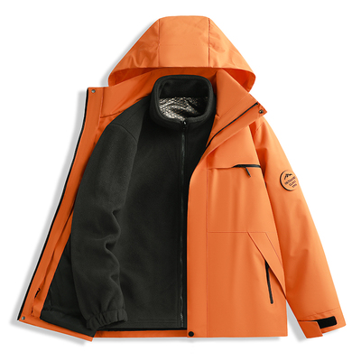 冲锋衣三合一男女2025秋冬新款