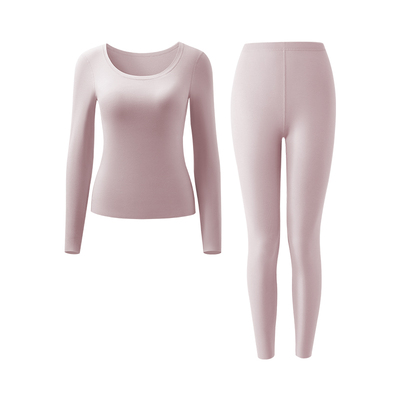 菇娘家带胸垫德绒保暖套装