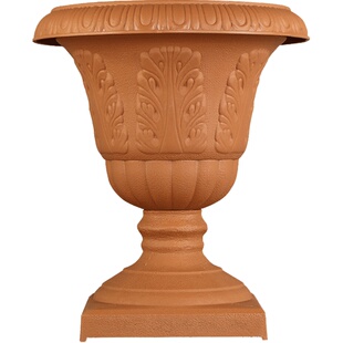 爱丽思IRIS仿陶瓷酒杯型爱丽丝树脂矮牵牛姬小菊庭院地面盆景花盆