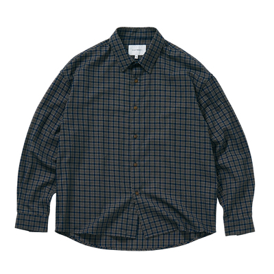 714street格纹长袖衬衫