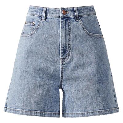 白色牛仔短裤女薄款2025夏季新款