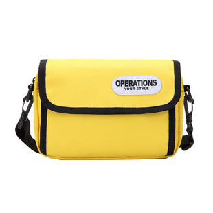 原创日韩港风潮旅行情侣收纳小方胸包死飞嘻哈蹦迪原宿单肩斜挎包