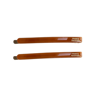 韩国进口France金标彩色一字果冻色刘海边夹侧边碎发夹子发饰发卡