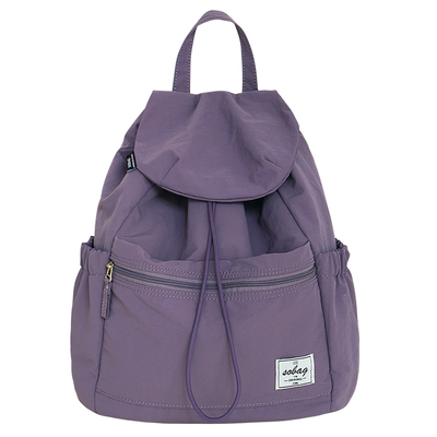 sobag日系简约防泼水尼龙布背包