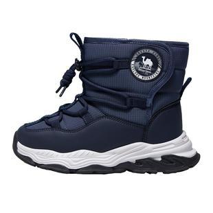 骆驼儿童雪地靴男童鞋冬季加厚保暖中大童毛毛鞋女童加绒棉鞋防滑