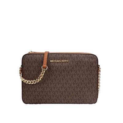 MichaelKors老花相机包斜挎女包
