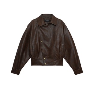 CIZZLEMORE【柏林印象】摩登率性设计经典飞行员做旧工艺皮衣夹克