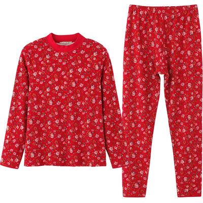 意大莱半高领秋衣秋裤套装中老年