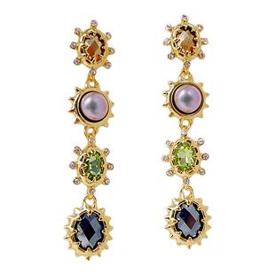 青岛饰品欧美鬼才小众简约个性百搭打标轻奢AB耳环