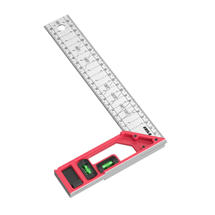 多功能直角尺90度45度角尺画加厚洞洞尺木工专用不锈钢划线定位尺