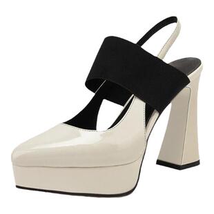 31 32 33小码小个子厚底浅口单鞋防水台超高跟玛丽珍鞋2026春新款