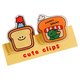 三年二班 可爱便签夹创意双面pp夹高颜值亚克力小夹子照片夹办公文具夹子ins风笔袋便携手帐夹学生文具试卷夹