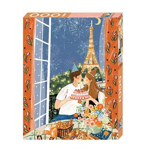 KORS拼图朱鼓励原创插画作品陪你过生日1000片成年创意减压玩具