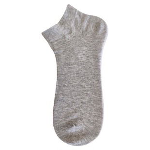 36码小脚袜子女短筒透气船袜男士小码纯色短袜无骨吸汗棉短筒袜黑