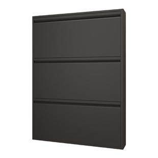 超薄鞋柜家用门口大容量12cm极窄玄关柜楼道入户门后钢制翻斗鞋柜