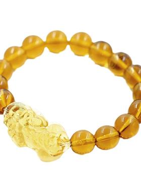 手链古法男女琉璃琥珀色饰品手链