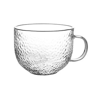 高硼硅玻璃早餐杯水杯家用耐高温可微波炉加热牛奶燕麦杯女咖啡杯