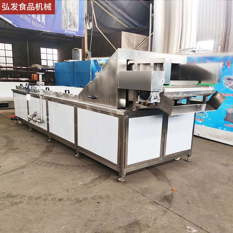 海带丝豌豆角预煮杀青设备东北玉米漂烫蒸煮冷却流水线果蔬漂烫