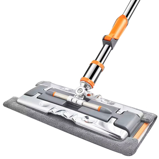 拖把家用拖布平板一拖净夹固式吸水替换布干湿两用加粗地板专用拖