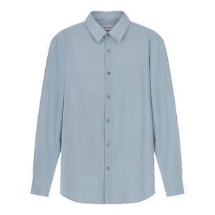 【含羊绒】迪柯尼2025年秋季男士肌理印花亲肤磨毛长袖正装衬衫