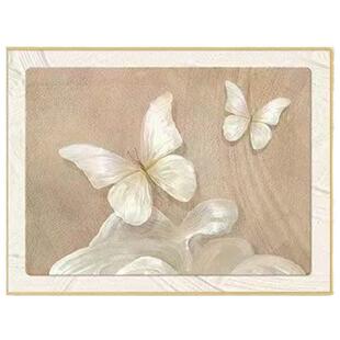 法式奶油风电表箱装饰画蝴蝶电闸盒配电箱总开关遮挡挂画免打孔