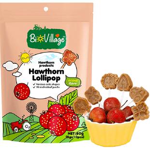 碧欧奇山楂真果棒棒糖无添加剂儿童零食果条