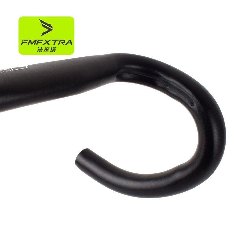 公路车把自行车弯把单车弯死把铝合金把羊角把车把31.8飞弯