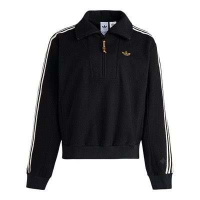 阿迪达斯CNY针织半拉链卫衣