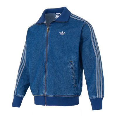 阿迪达斯男装复古牛仔夹克外套