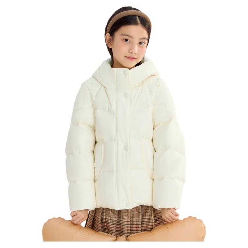 巴拉巴拉女童短款加厚羽绒服冬装