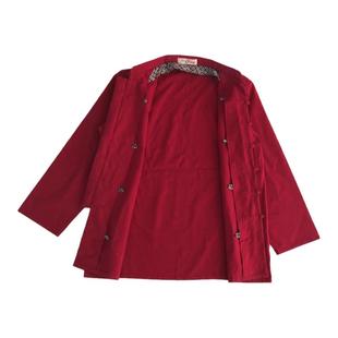 中国风棉花袄外罩秋冬保暖纯棉唐装男士外衣中老年父亲居士服包邮